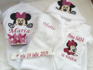 Trusou botez personalizat, Minnie Mouse violet [1]