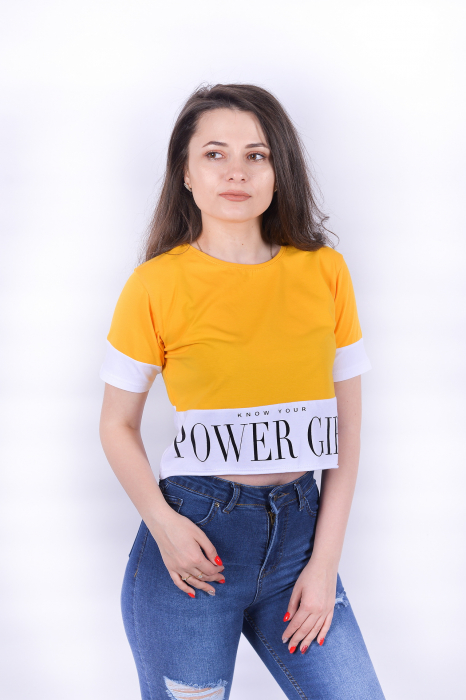 Tricou Power Girl Yellow [1]