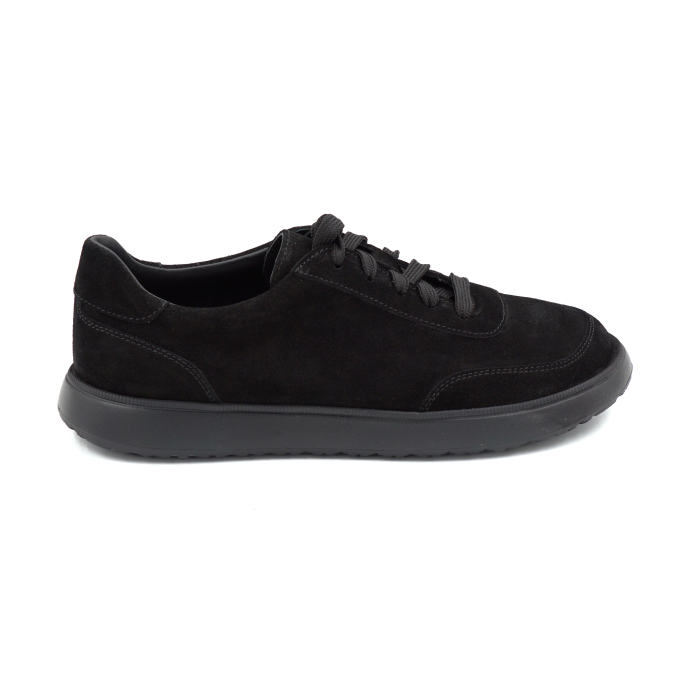 Pantofi dama barefoot tip adidas din piele naturala intoarsa neagra cu varf rotund si talpa de 2 cm 54625-1-25 [1]