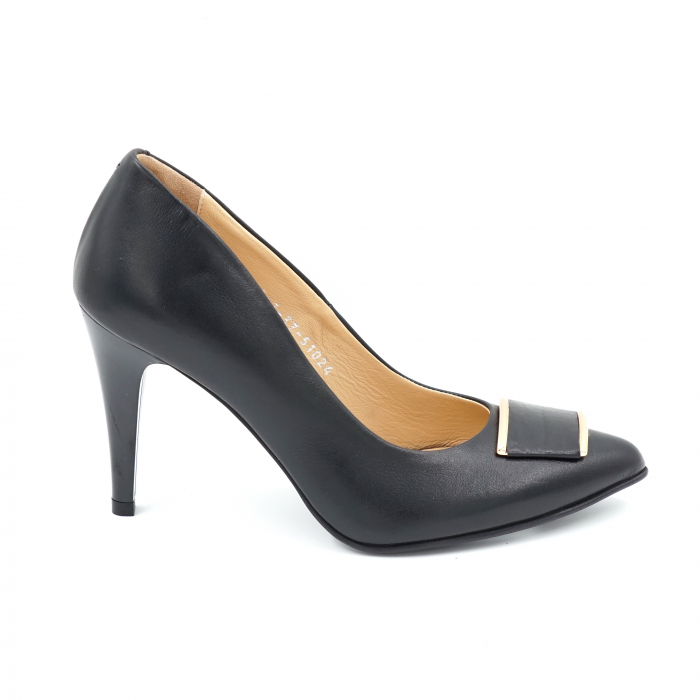 Pantofi dama din piele naturala neagra cu varf ascutit stileto si toc inalt subtire 9 cm 51024-2-24 - Copie [4]