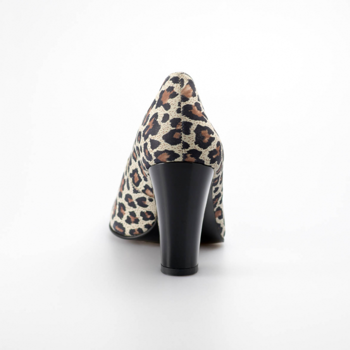Pantofi dama din piele naturala cu imprimeu leopard MSPD190-15-19 [4]
