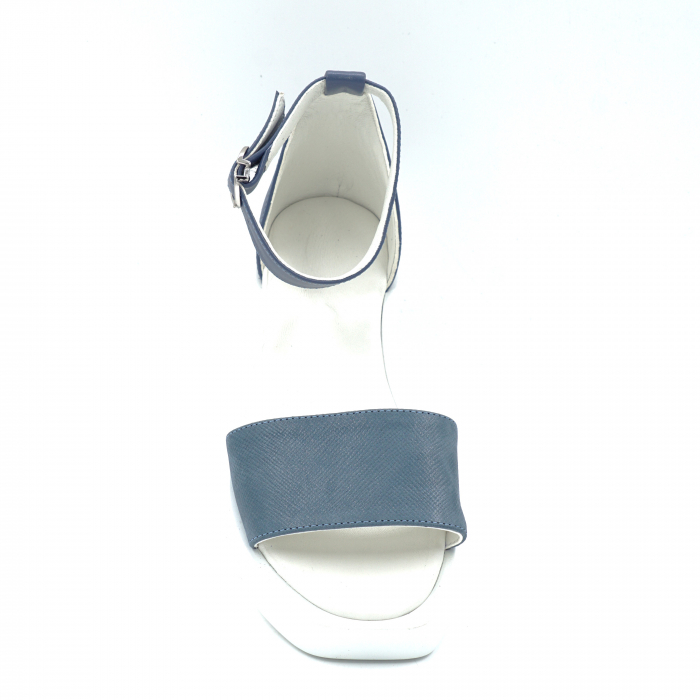 Sandale dama din piele naturala albastru bleu cu varf rotund si talpa inalta 5 cm 4721-24 [5]