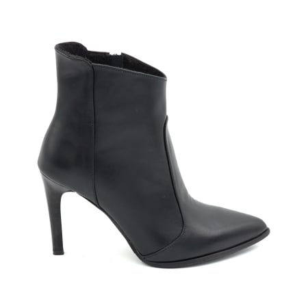 Ghete elegant & office dama - Ghete dama din piele naturala cu varf ascutit si toc stileto de 9 cm 78918-25