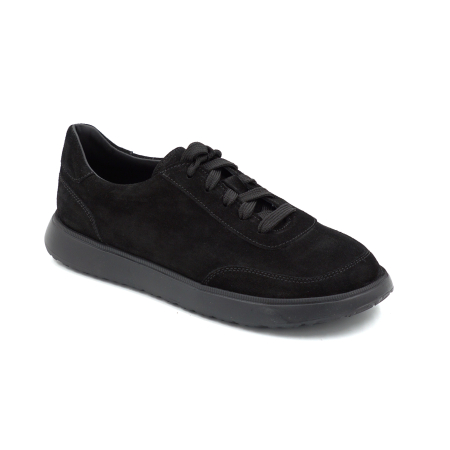 Pantofi dama barefoot tip adidas din piele naturala intorasa neagra cu varf rotund si talpa de 2 cm 55625-25 [3]