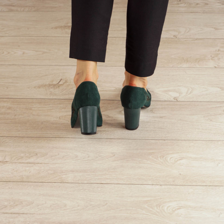 Pantofi dama din piele naturala camoscio verde laserat MSPD51820L39-1-20 [3]