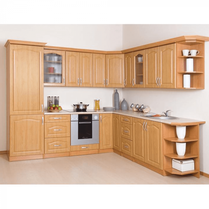 Cabinet de bucătărie, superior, stânga, anin, LORA MDF NEW KLASIK W40 / 735 [2]