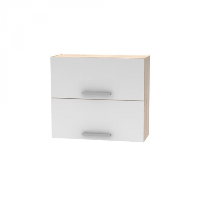 Cabinet superior batant 2DV, stejar sonoma/alb, NOVA PLUS NOPL-015-OH [1]