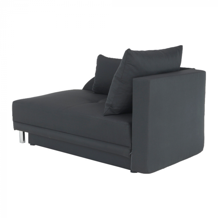 Canapea extensibilă, material textil gri-negru, dreapta, LAUREL [24]