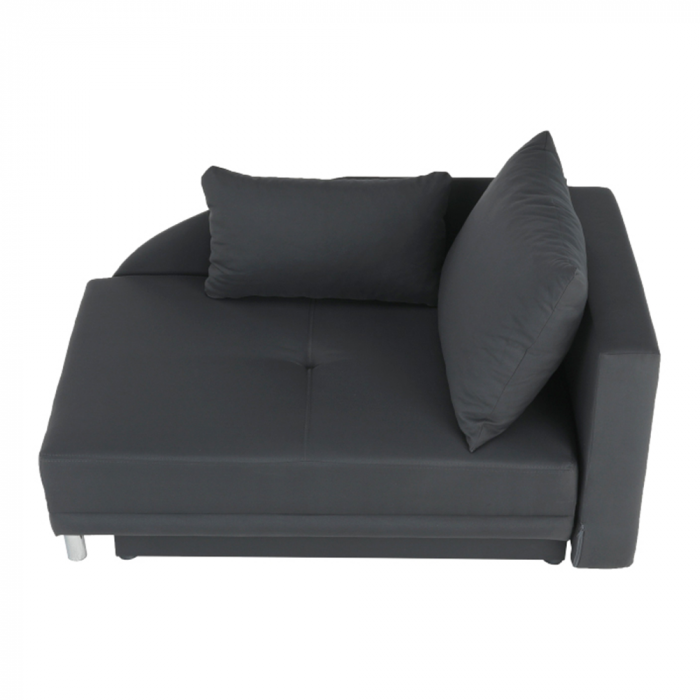Canapea extensibilă, material textil gri-negru, dreapta, LAUREL [26]
