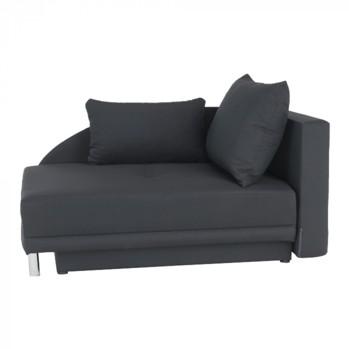 Canapea extensibilă, material textil gri-negru, dreapta, LAUREL [29]