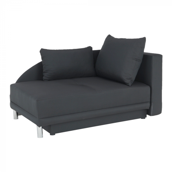 Canapea extensibilă, material textil gri-negru, dreapta, LAUREL [1]