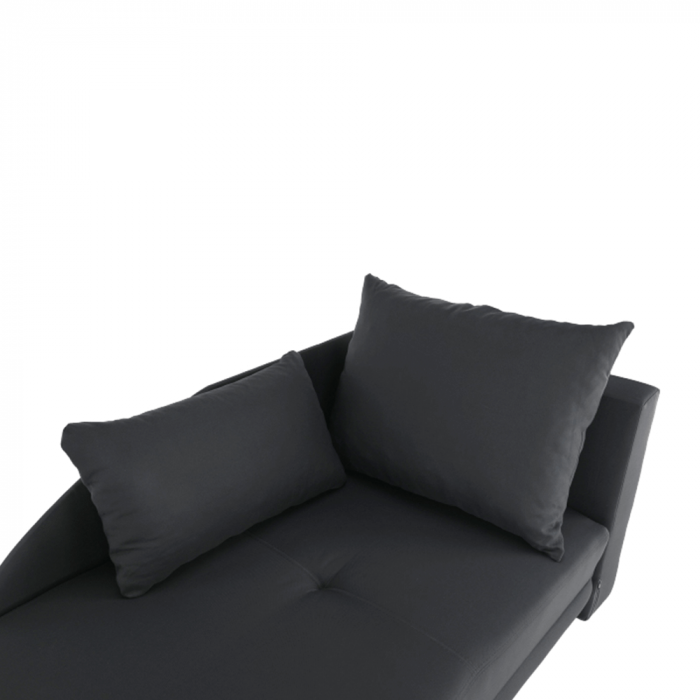 Canapea extensibilă, material textil gri-negru, dreapta, LAUREL [14]