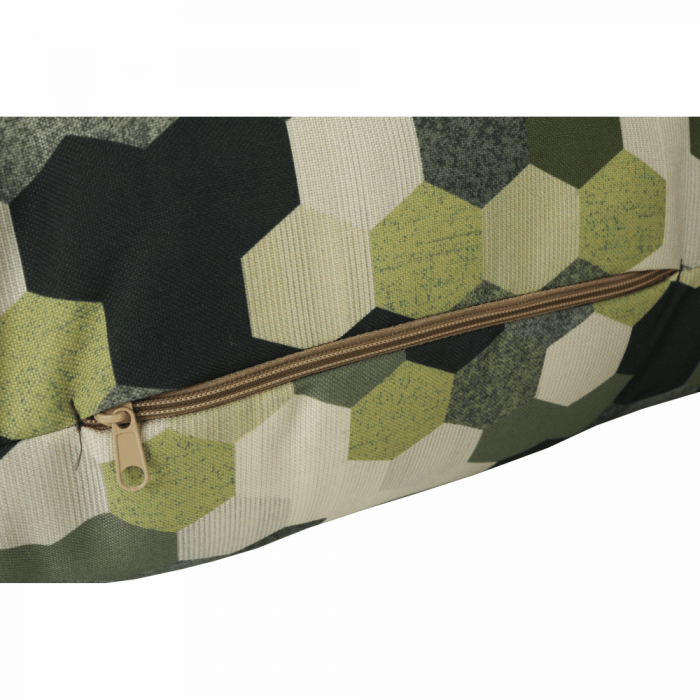 Canapea extensibilă,  gri/verde/perne cu model, SPIKER [11]