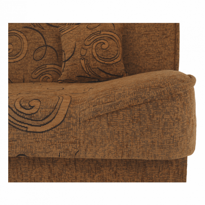 Canapea extensibilă, material textil auriu/model, ASIA NEW [8]