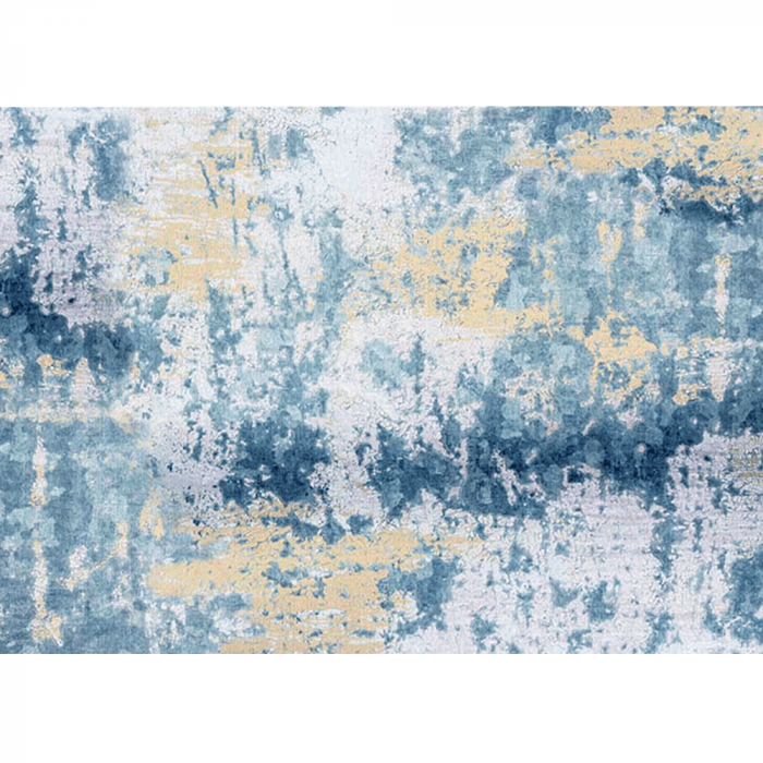Covor 160x230 cm, albastru/gri/galben, MARION TYP 1 [1]