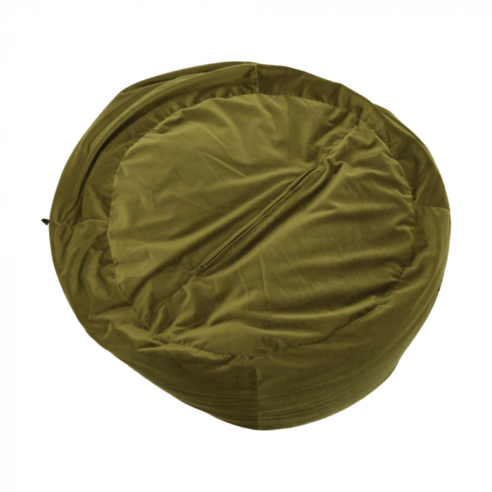 Fotoliu tip sac, material textil verde măsliniu, TRIKALO [4]
