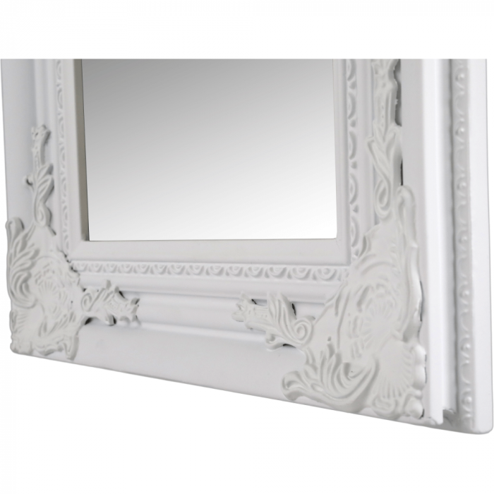 Oglindă, ramă din lemn în culoarea albă, MALKIA TYP 8 [6]
