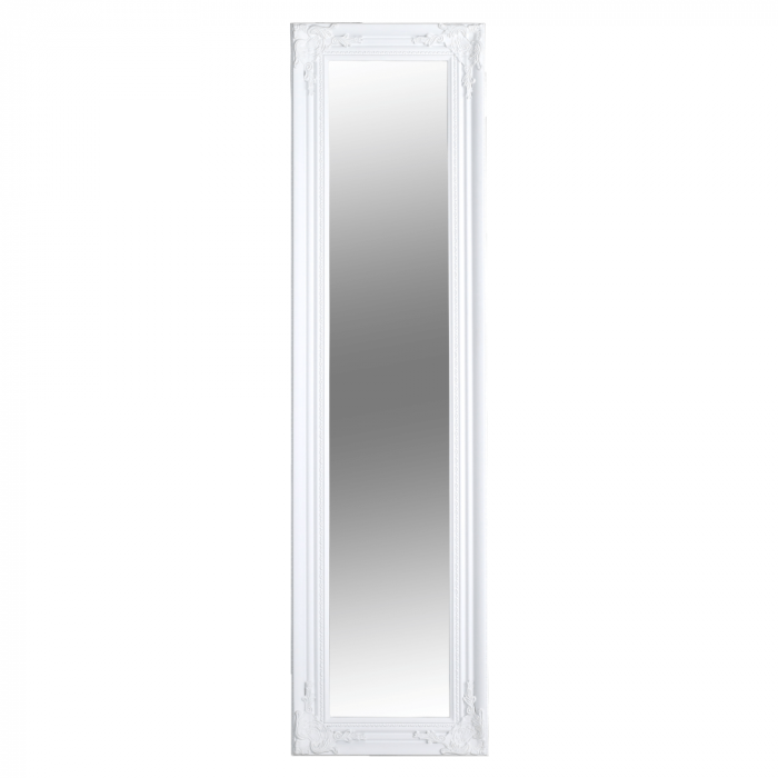 Oglindă, ramă din lemn în culoarea albă, MALKIA TYP 8 [1]