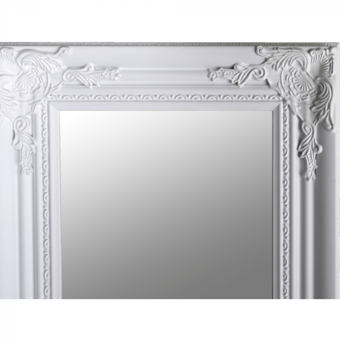 Oglindă, ramă din lemn în culoarea albă, MALKIA TYP 8 [8]