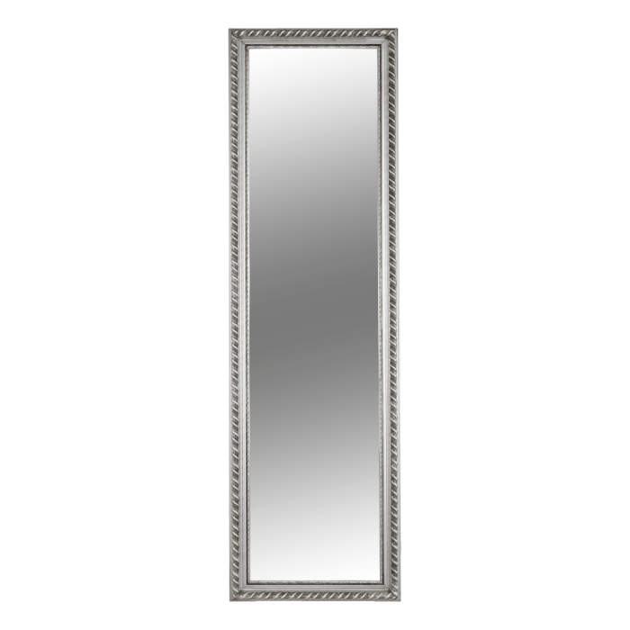 Oglindă, ramă din lemn în culoarea argintie, MALKIA TYP 5 [1]