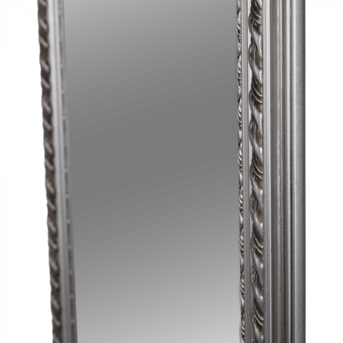 Oglindă, ramă din lemn în culoarea argintie, MALKIA TYP 5 [9]