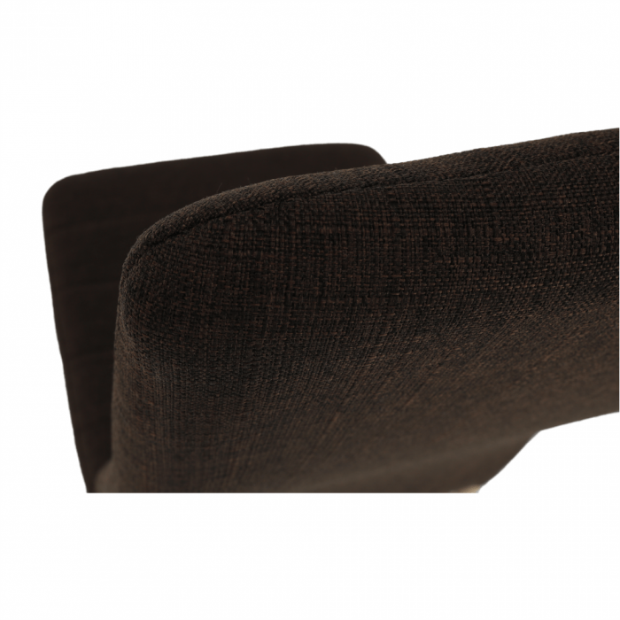 Scaun, material textil maro închis/cadru metalic fag, COLETA NOVA [18]