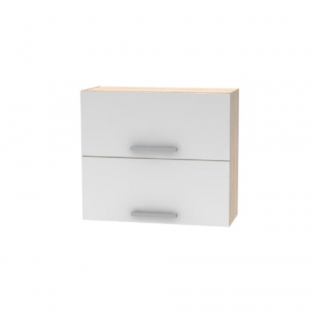 Cabinet superior batant 2DV, stejar sonoma/alb, NOVA PLUS NOPL-015-OH [0]