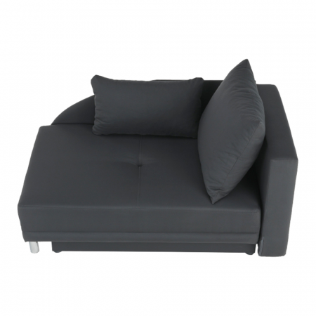 Canapea extensibilă, material textil gri-negru, dreapta, LAUREL [25]