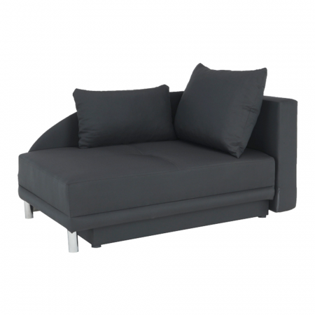 Canapea extensibilă, material textil gri-negru, dreapta, LAUREL [0]