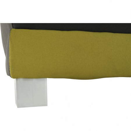 Canapea extensibilă,  gri/verde/perne cu model, SPIKER [2]