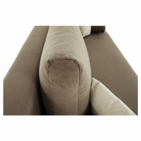 Canapea extensibilă, textil capuccino/bej, CLIV [17]
