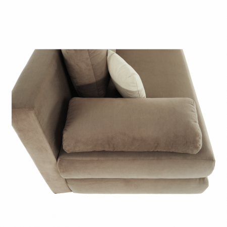 Canapea extensibilă, textil capuccino/bej, CLIV [16]
