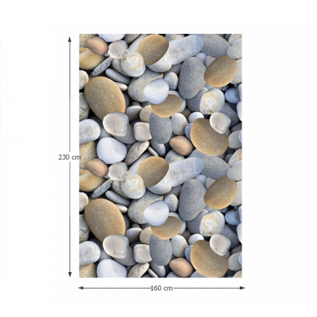 Covor 160x230 cm, model pietre, multicolor, BESS [5]