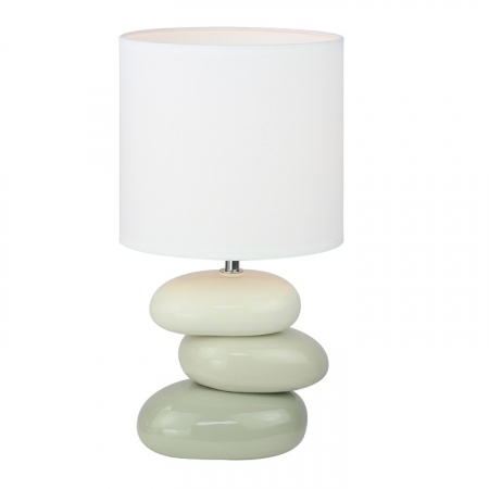 Lampă ceramică de masă, alb/gri, QENNY TYP 4 AT16275 [0]