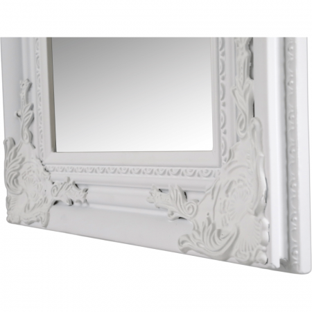 Oglindă, ramă din lemn în culoarea albă, MALKIA TYP 8 [5]