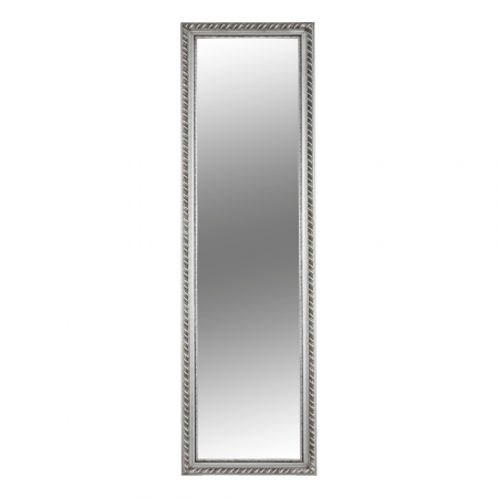 Oglindă, ramă din lemn în culoarea argintie, MALKIA TYP 5 [0]