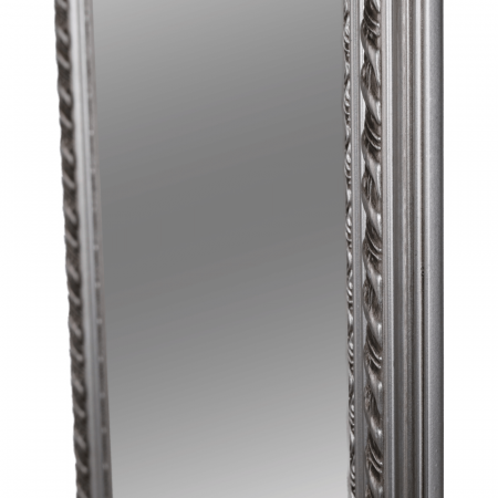 Oglindă, ramă din lemn în culoarea argintie, MALKIA TYP 5 [8]