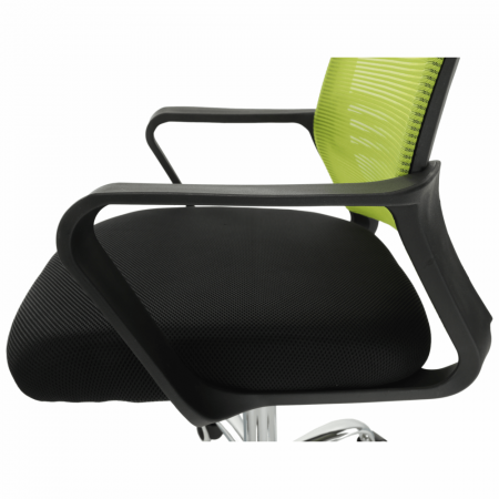 scaun de birou mesh verde ,reglabil, roti de cauciuc [9]