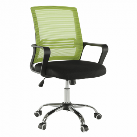 scaun de birou mesh verde ,reglabil, roti de cauciuc [0]