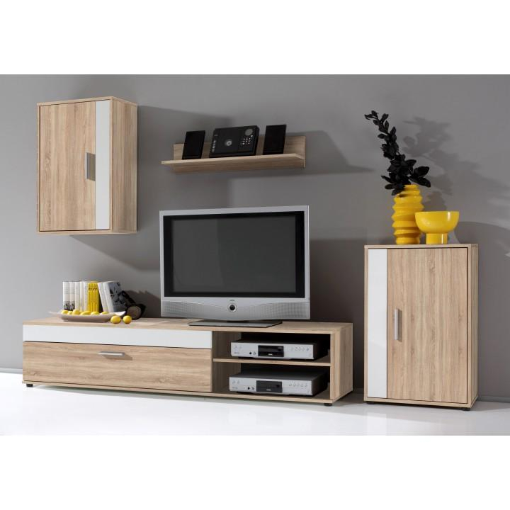 Mobilier Pentru Living Alb Stejar Sonoma Asole