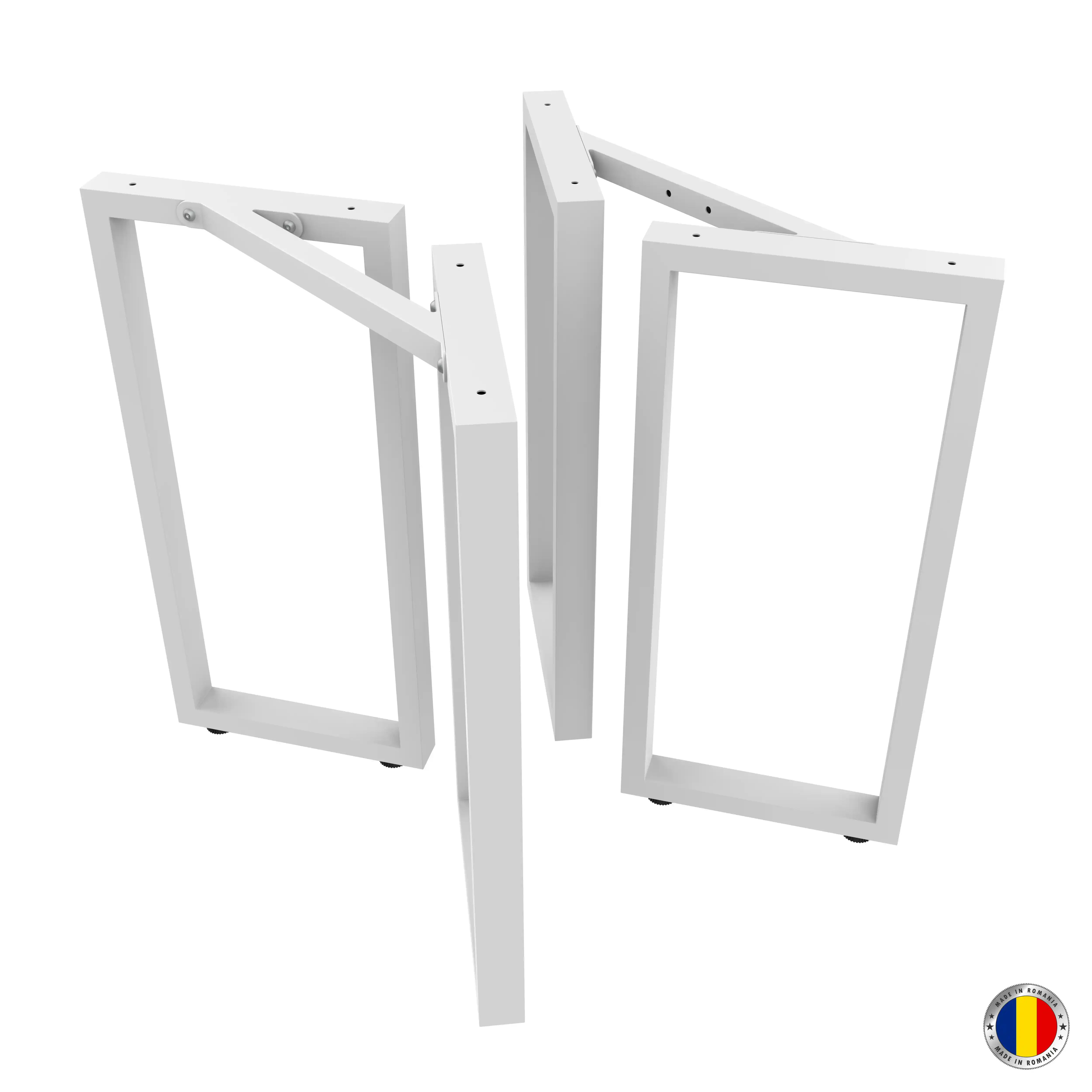 Birou cu picioare metalice realizat la comanda - Sembazuru Art [2]