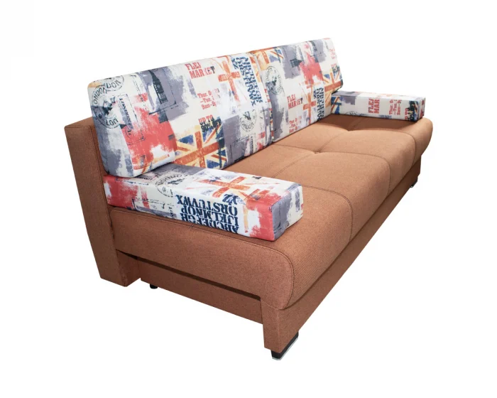 Canapea extensibila Mesiem 3 locuri cu lada depozitare stofă caramiziu N52 [2]