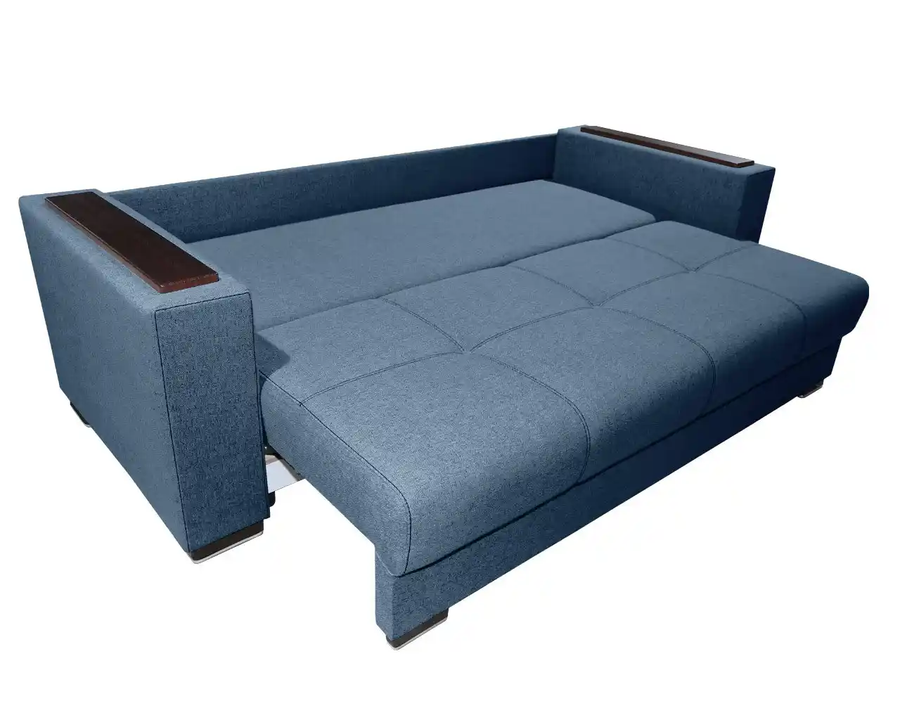 canapea extensibil de 3 locuri cu ornamente mdf Solis culoare albastru [4]