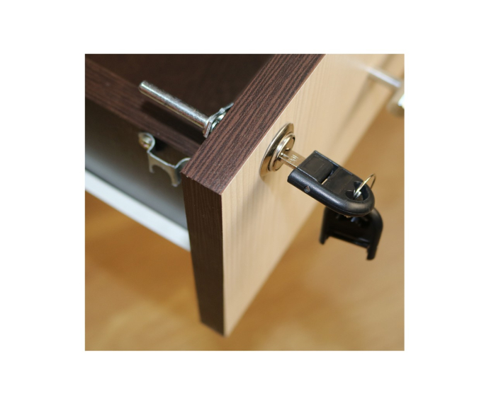 Corp mobil birou Office cu 3 sertare Wenge/Ladin [5]