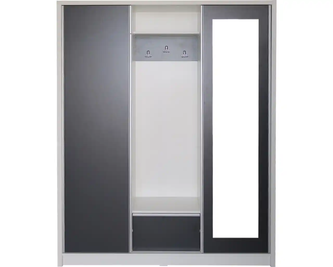 Cuier DAVID MAX alb & gri – soluție practică pentru hol [2]