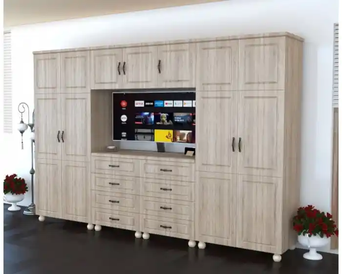dulap-dormitor-dynasty-7-usi-8-sertare-stejar-sonoma-cu-spatiu-tv [2]