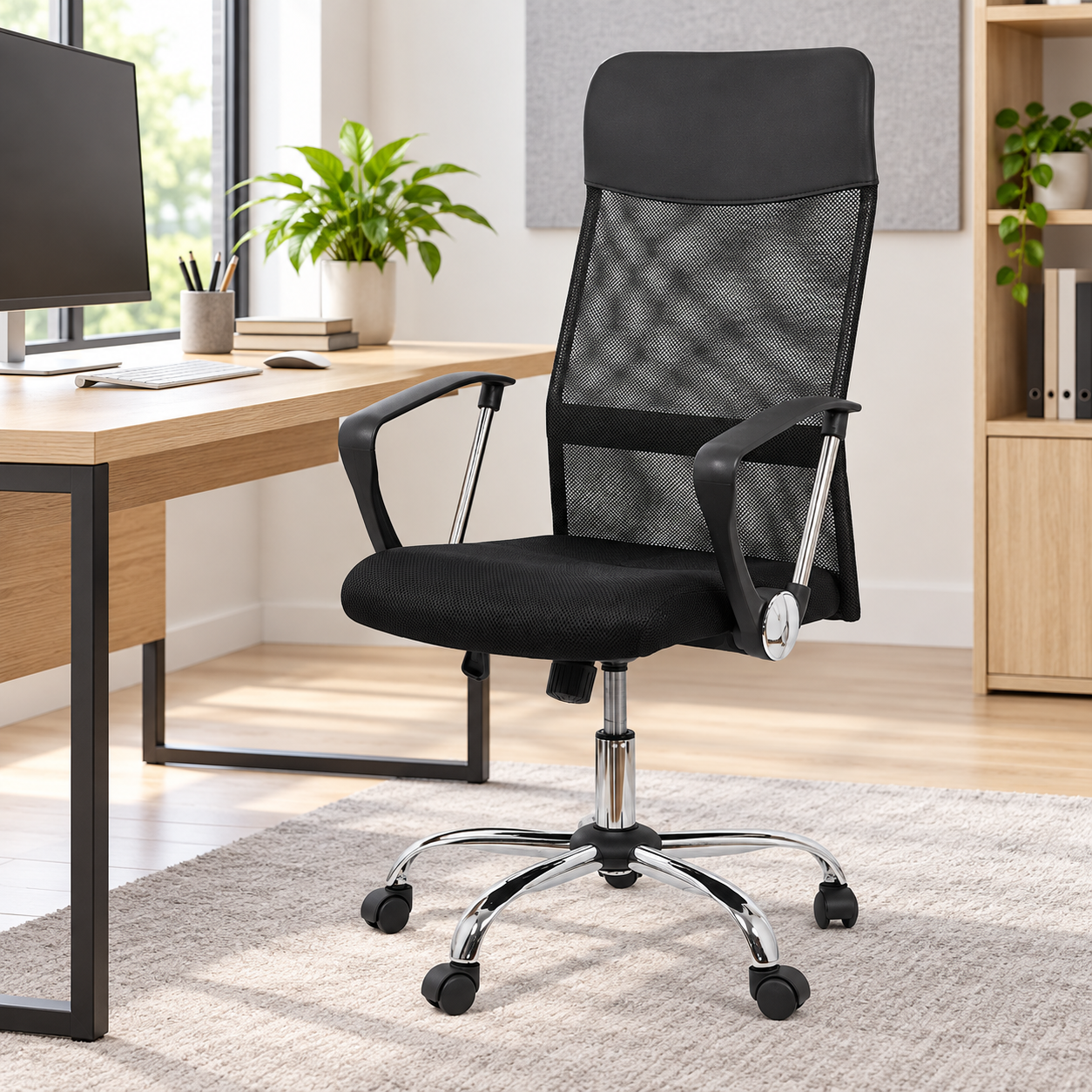 Scaun ergonomic de birou Essential Mesh OFF 907, negru [5]