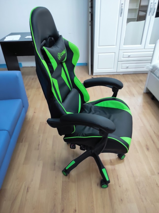 Scaun gaming Semba XZone negru cu verde OUTLET [2]