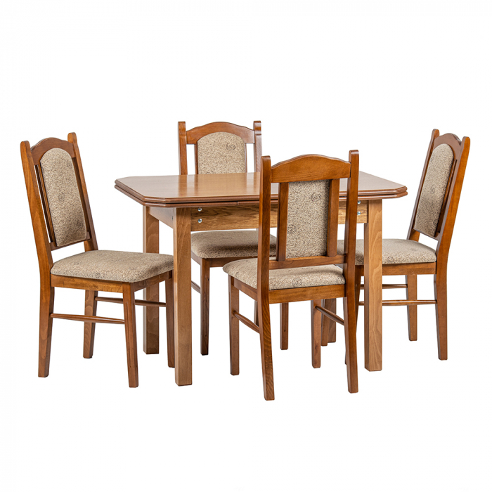 Set masa cu 4 scaune dining Linz, 110/170 x 70 x 78 cm [2]