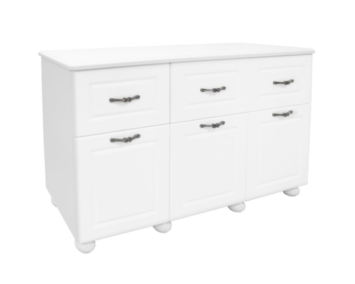 set mobilier birou dinasty alb cu biblioteca si dulapuri mdf infoliat [6]